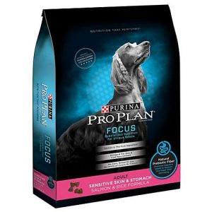 Purina Pro Plan Focus Sensitive Skin & Stomach Salmon & Rice Formula Adult Dry Dog Food, 30 lbs.