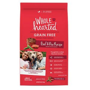 WholeHearted Grain Free All Life Stages Beef & Pea Formula Dry Dog Food, 25 lbs.