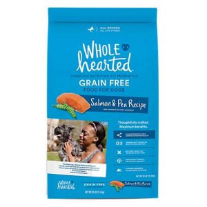 WholeHearted Grain Free All Life Stages Salmon and Pea Recipe Dry Dog Food, 25 lbs.