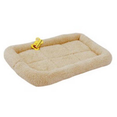 ALEKO PCM01 Small Soft Plush Beige Comfy Pet Bed Cushion Mat for Dogs and Cats