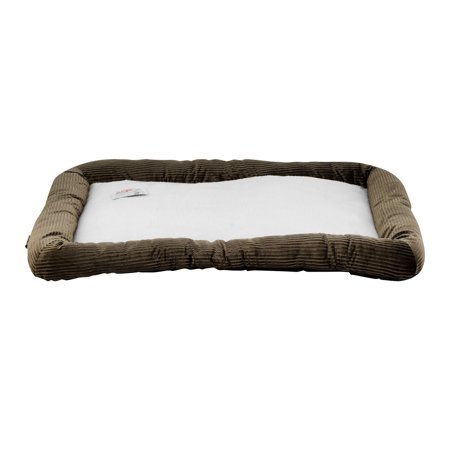 ASPCA Extra Large Plush Crate Mat Pet Bed, 42 X 27, Brown