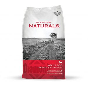 Diamond Naturals Real Meat Recipe Premium Dry Dog Food For Adults And All Life Stages Lamb Meat & Rice
