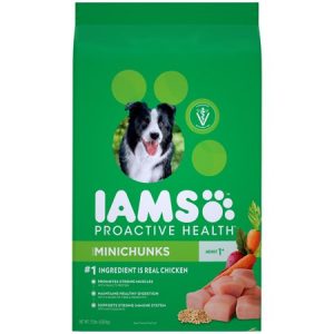 IAMS PROACTIVE HEALTH Adult Minichunks Dry Dog Food Chicken, 15 lb. Bag