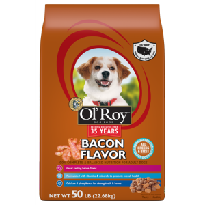Ol’ Roy Bacon Flavor Dry Dog Food, 50 lb