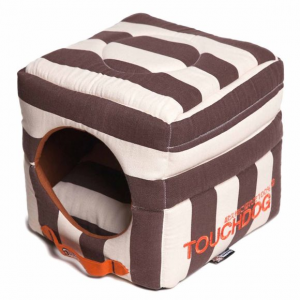 Pet Life Touchdog Polo Stripe Convertible Dog Bed