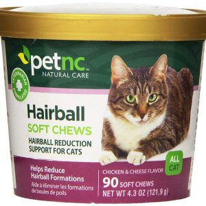 PetNC Natural Care Hairball Soft Chews for Cats, 90 Count