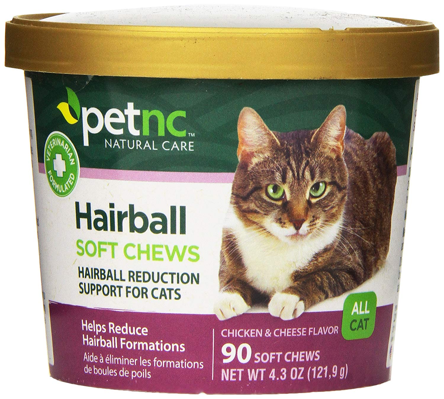 PetNC Natural Care Hairball Soft Chews for Cats, 90 Count Select Pet