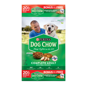 Purina Dog Chow Complete With Real Chicken Adult Dry Dog Food – 20 lb. Bag