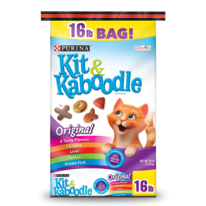 Purina Kit & Kaboodle Original Adult Dry Cat Food, 16 lb