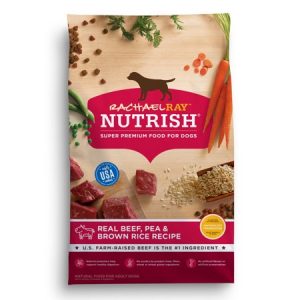 Rachael Ray Nutrish Natural Dry Dog Food, Real Beef, Pea & Brown Rice Recipe, 14 lbs