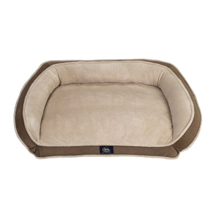 Serta Orthopedic Memory Foam Couch Pet Bed, Large, Color May Vary