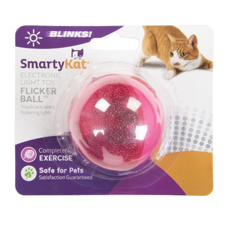 SmartyKat FlickerBall Electronic Light Cat Toy