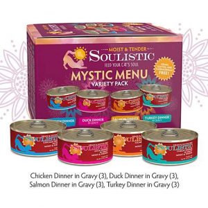 Soulistic Moist & Tender Mystic Menu Variety Pack Wet Cat Food, 5.5 oz., Count of 12