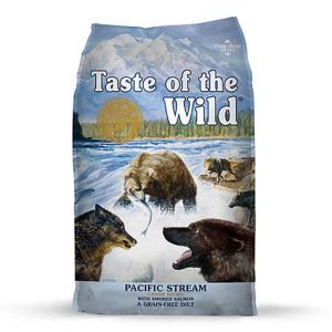 Taste of the Wild Pacific Stream Grain-Free Smoked Salmon Dry Dog Food, 30 lbs.