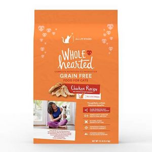 WholeHearted Grain Free Chicken Formula Dry Cat Food, 12 lb