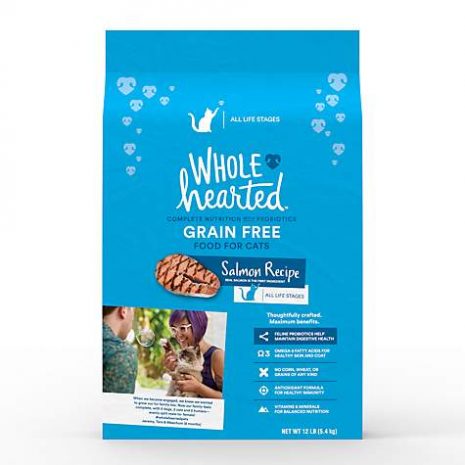 WholeHearted Grain Free Salmon Formula Dry Cat Food, 12 lbs.